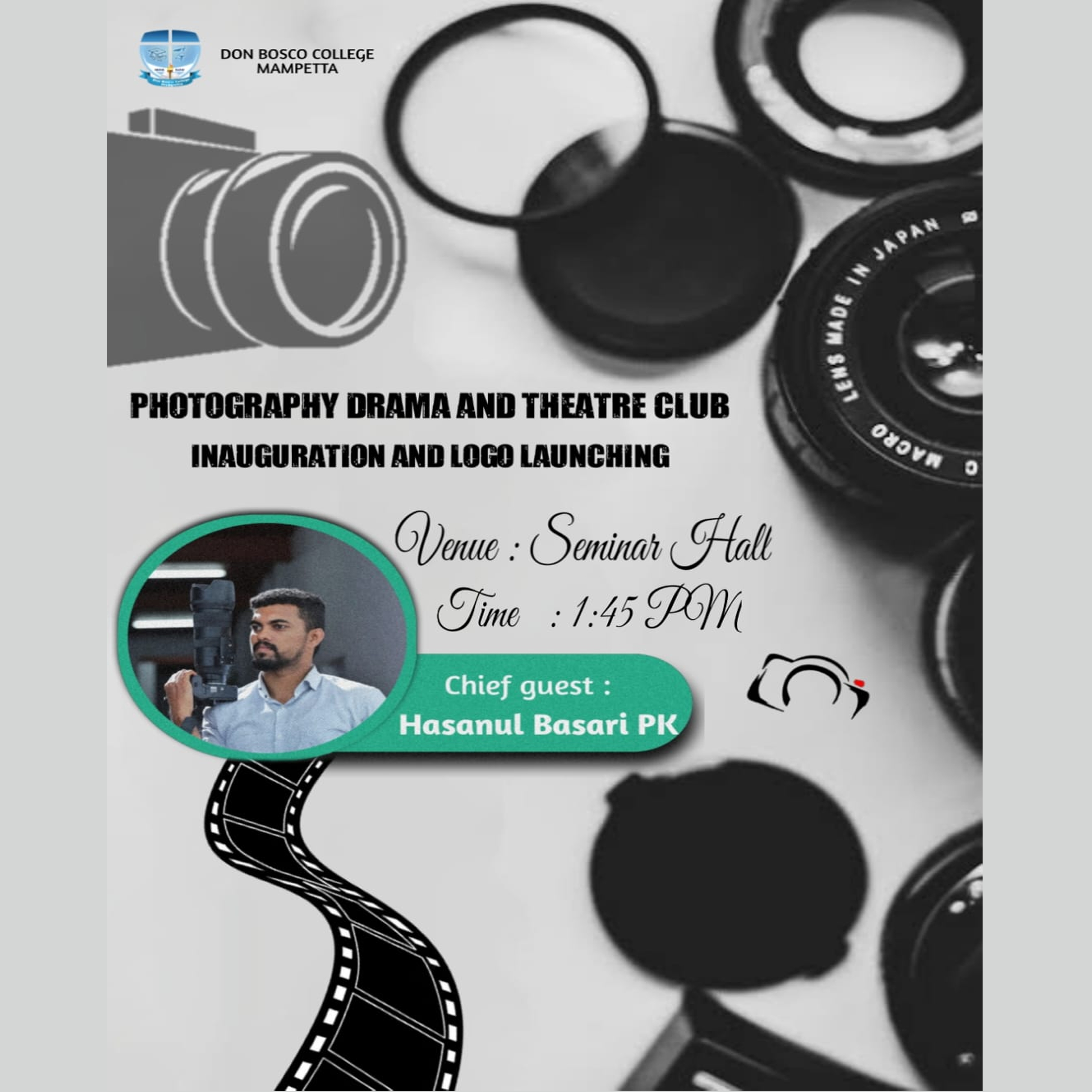 Photography Drama and theatre Club Inauguration and Logo Launching