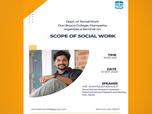 Seminar on Scope of Social Work