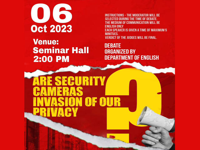 Debate on Security Cameras Invasion of Our Privacy