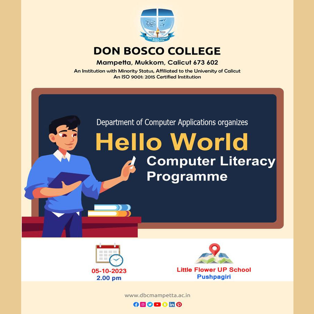HELLO WORLD: Computer Literacy program