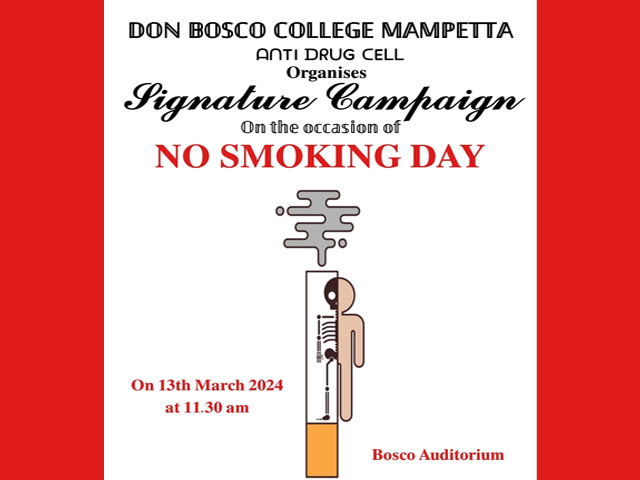 Signature Campaign on the Occasion of No Smoking Day