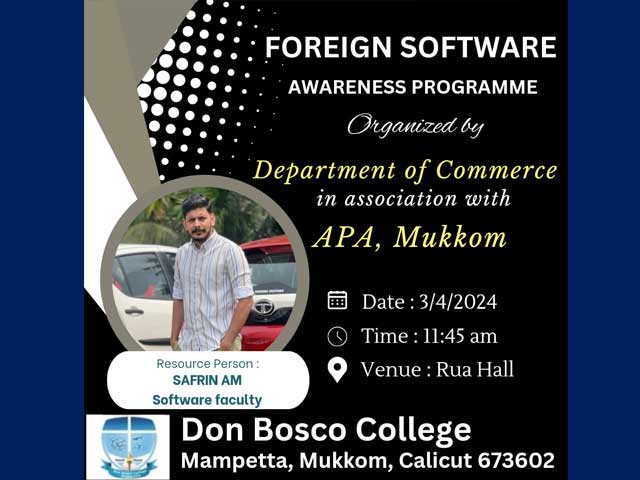 https://dbcmampetta.ac.in/output/news/Awareness Program on Foreign Software