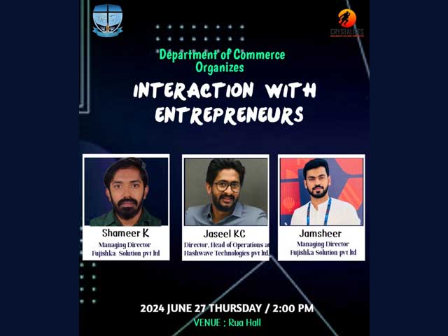 Interaction with Entrepreneurs