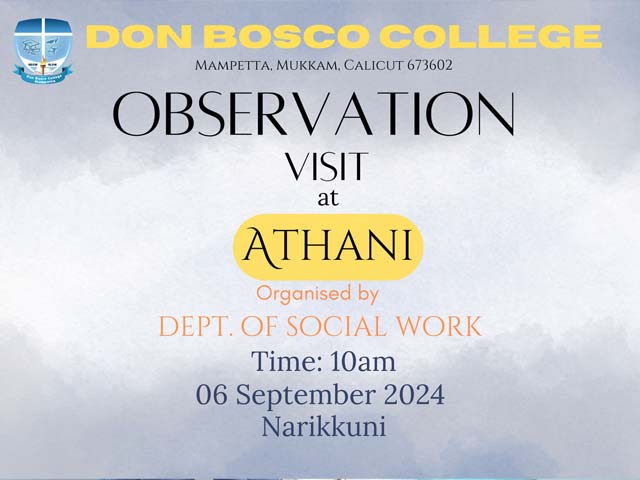 Observation Visit at Athani