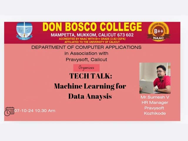 Tech Talk on Mechine Learning for Data Anaysis 