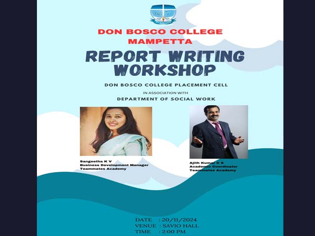 Report Writing Workshop