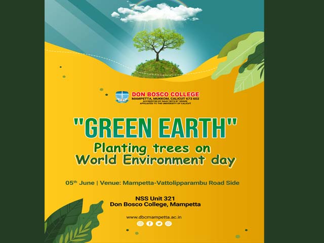 Green Earth-Planting trees on World Environment day.