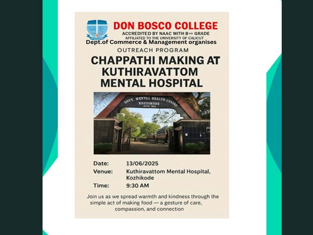 Chappathi making at Kuthiravattom Mental Hospital 