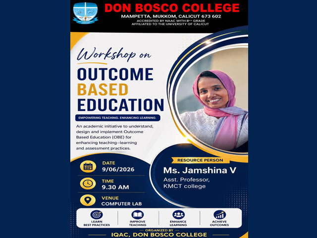 Workshop on Outcome Based Education (OBE)