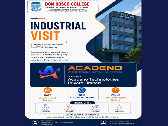 Industrial Visit, Department of Computer Applications