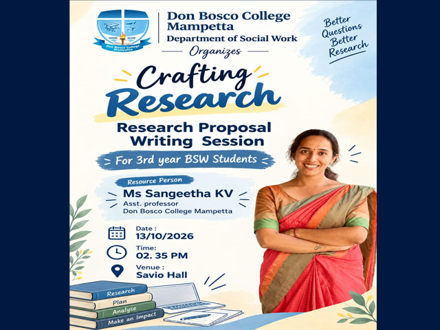 Crafting Research: Research Proposal Writing Session